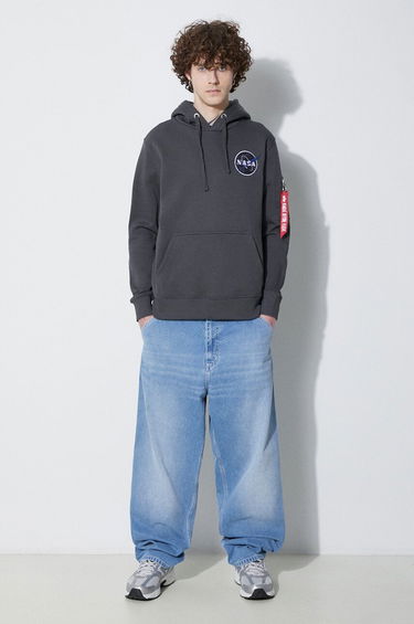 Huppari Alpha Industries NASA Orbit Hoodie Harmaa | 146339., 1