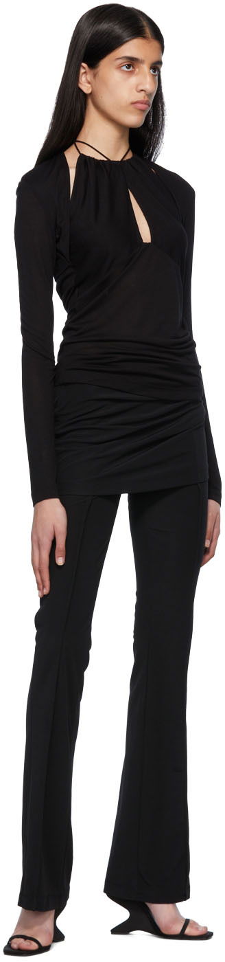 Tankkitoppi Helmut Lang Halter Longsleeve Top Musta | Ls Halter Top, 3