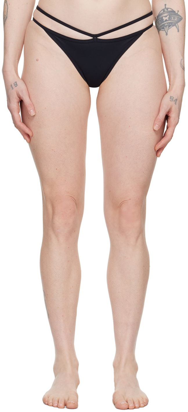Pikkuhousut Baserange Nida String Bikini Bottom Musta | SWNP-PA-000