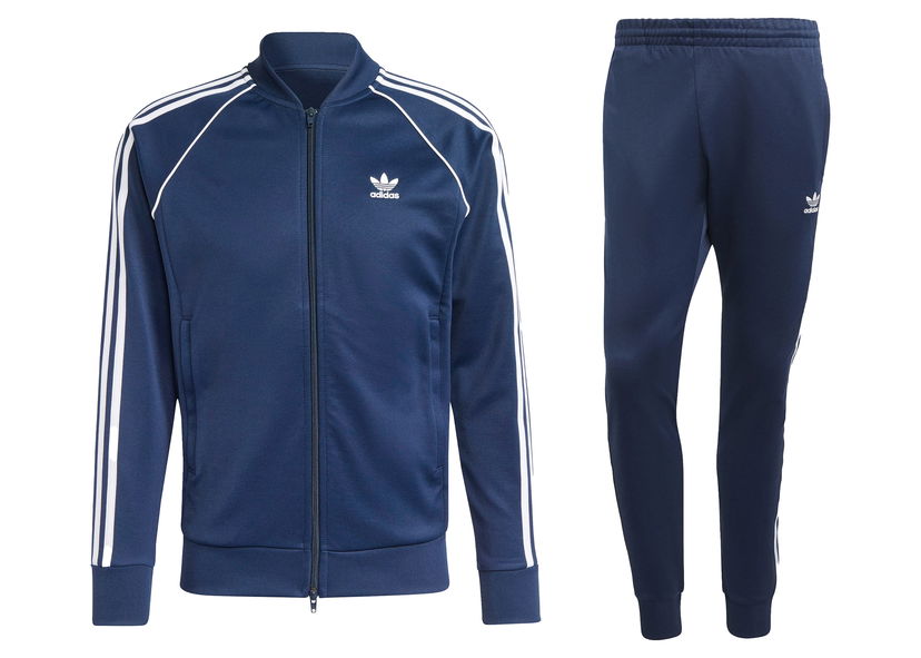 Urheiluvälineet adidas Originals Classics SST Track Jacket & Pant Set Tummansininen | IA4783/IA4789