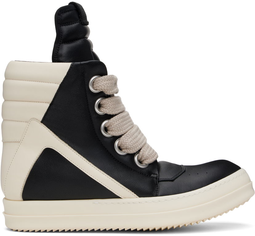Tennarit ja kengät Rick Owens Rick Owens Hollywood Jumbolace Geobasket Musta | RU01E5898 LLPPW2