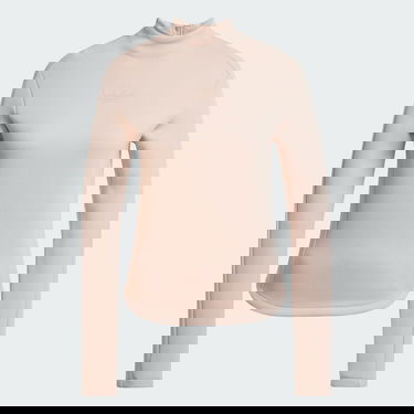 T-paita adidas Performance Structured Interlock Long Sleeve Top Beige | JJ0938, 3