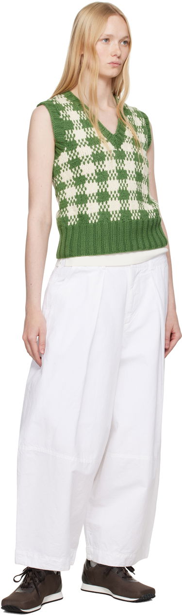 Housut YMC YMC Deadbeat Wide-Leg Trousers Valkoinen | Q4YAA, 3
