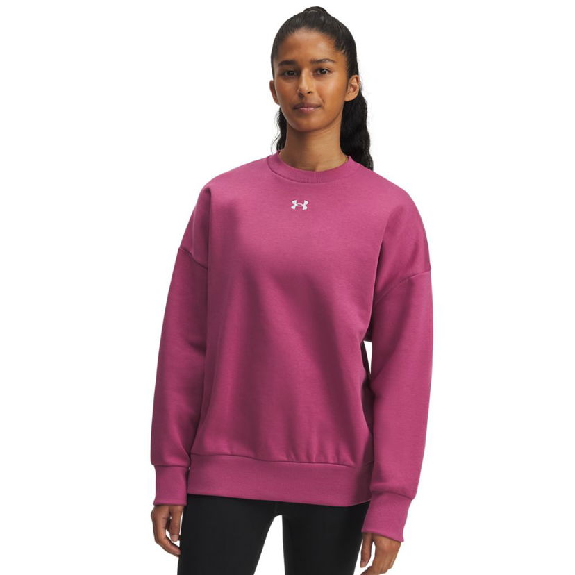 Huppari Under Armour Under Armour Rival Oversized Fleece Sweatshirt Vaaleanpunainen | 1386463-659