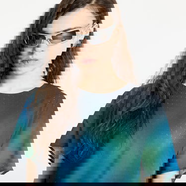 Crop top Y-3 Y-3 Allover Print Running Short Sleeve T-Shirt Sininen | JM3350, 1