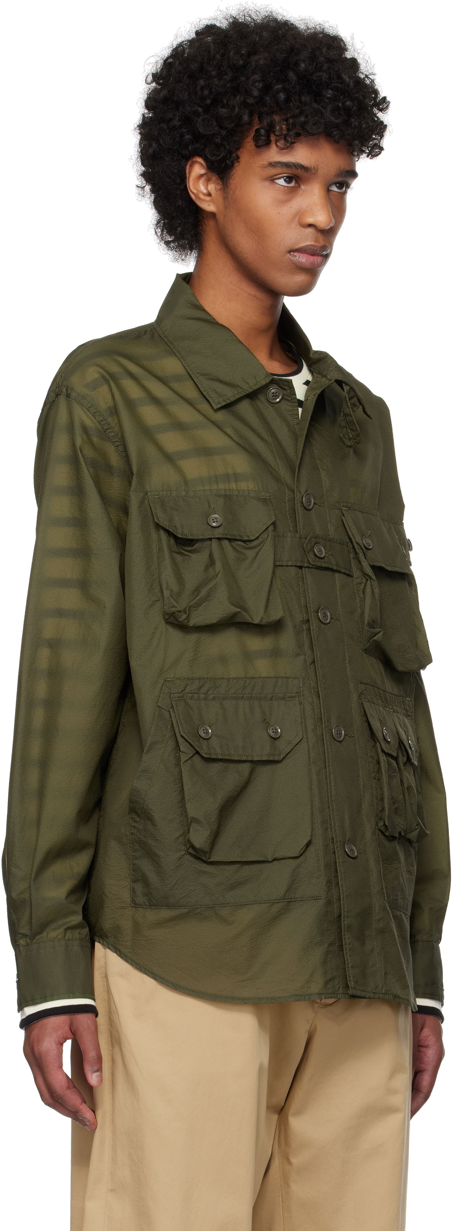 Paita Engineered Garments Engineered Garments Explorer Overshirt Vihreä | 25S1D037, 1