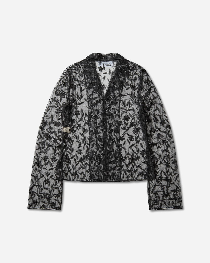 Paita OpéraSPORT Flora Lace Shirt Musta | S45FW25  4