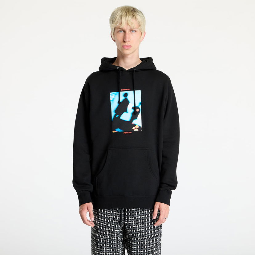 Huppari Pleasures Darklands Hoodie Black Musta | P24F077 BLACK