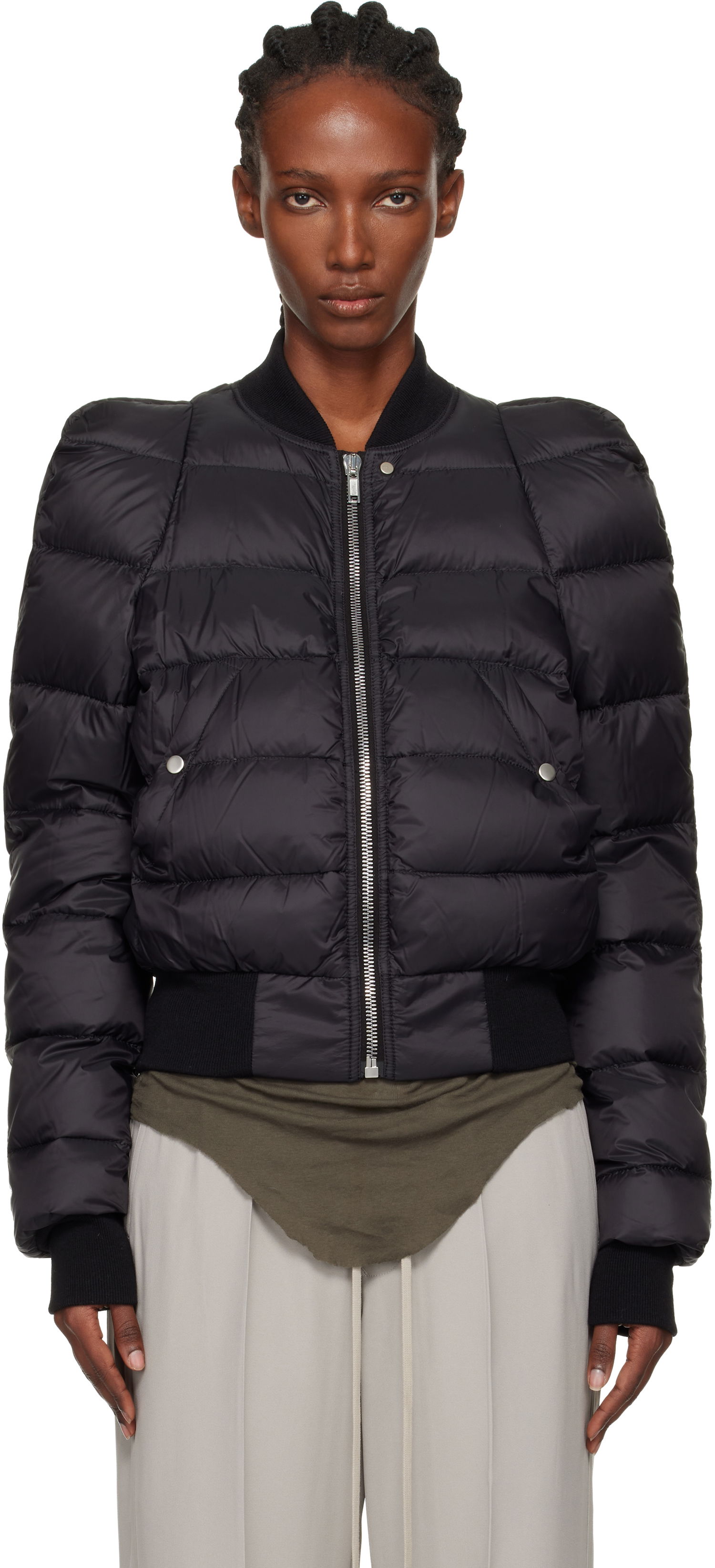 Puffer takki Rick Owens Concordians Duvet Flight Down Jacket Musta | RP02E4777 NPD1, 0