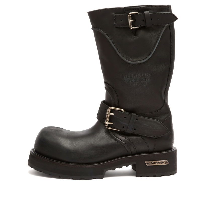 Tennarit ja kengät Balenciaga Balenciaga Venom Leather Boots Size EU 40 Musta | 833581-WBEQ1-1000