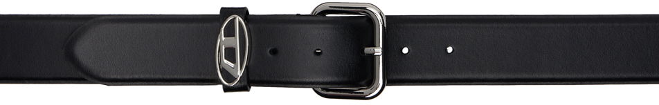 Vyöt Diesel B-1dr Oval D Loop Leather Belt Musta | X10127-P6364-T8013, 0