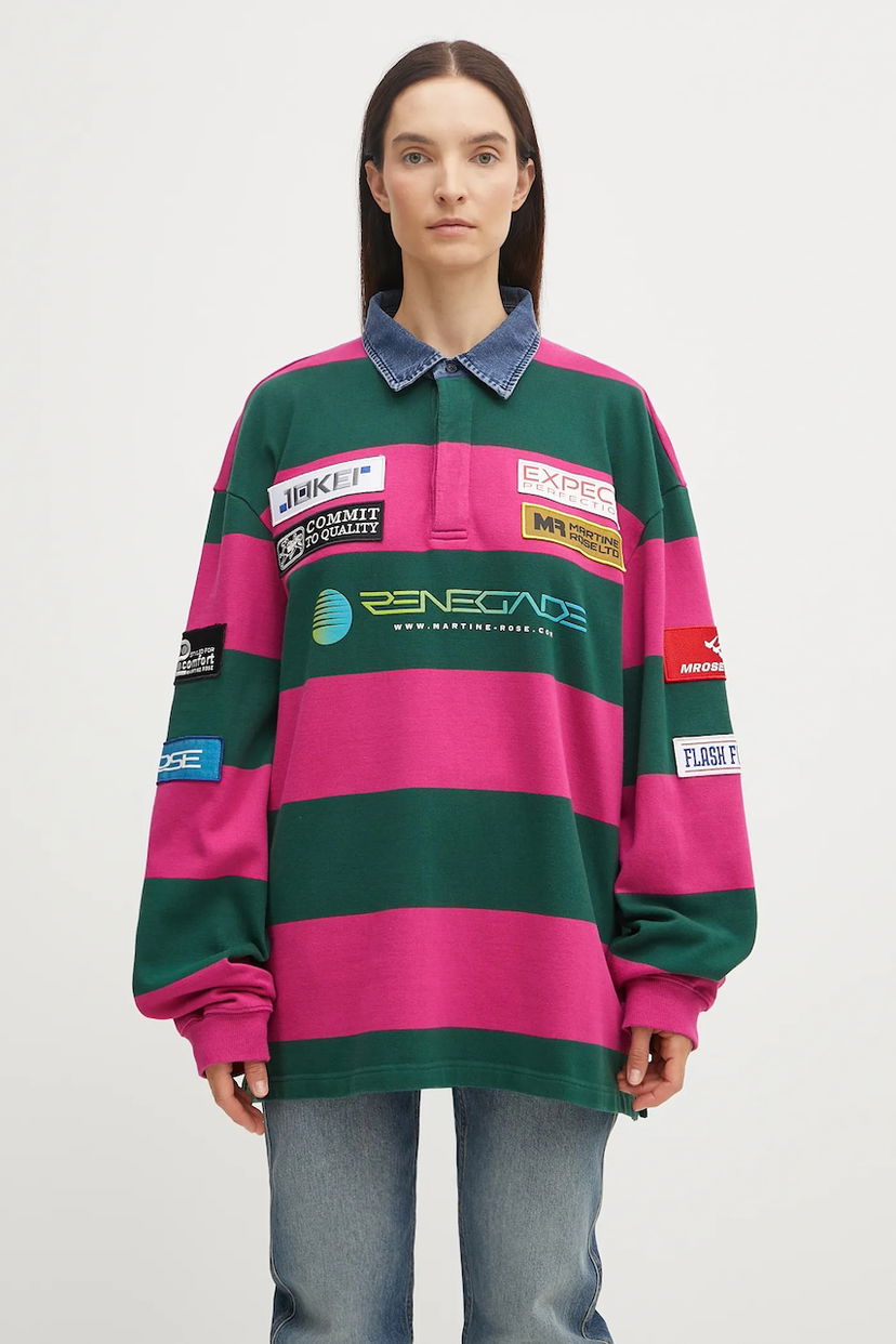Poolopaita Martine Rose Martine Rose Rugby Polo Shirt Vaaleanpunainen | 672JE07605