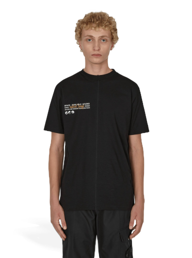 T-paita Space Available Upcycled Case Study T-Shirt Musta | SA-TS-UCS001 BLK