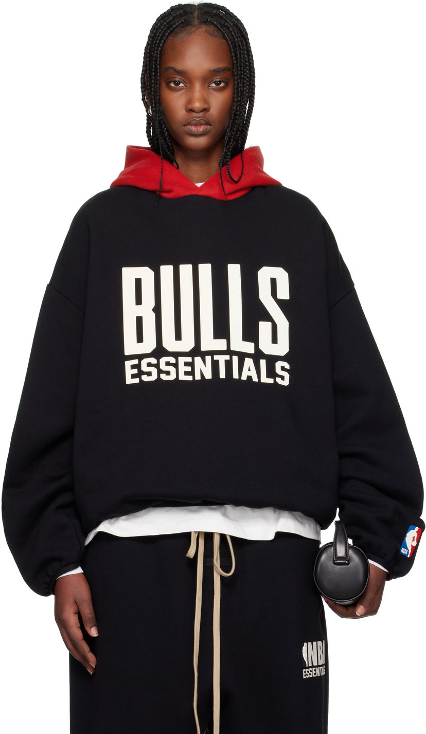 Huppari Fear of God Fear of God ESSENTIALS NBA Bulls Pullover Hoodie Musta | 192AL246504F