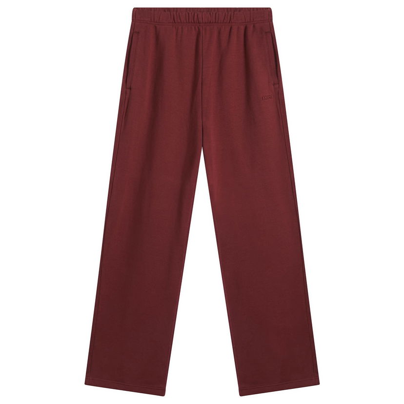 Housut SKIMS Cotton Fleece Classic Straight Leg Pant Burgundia | ST-PNT-8385W-MRT
