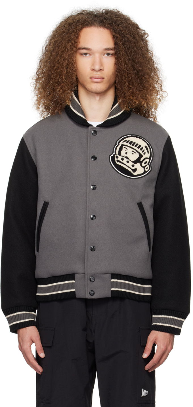 Bomber-takki BILLIONAIRE BOYS CLUB Astro Varsity Bomber Jacket Harmaa | B23402, 0
