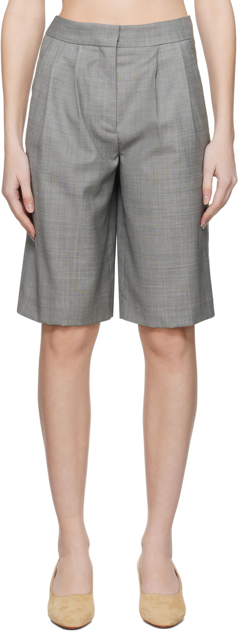 Shortsit Loulou de Saison Loulou de Saison Soan Shorts Harmaa | SOAN