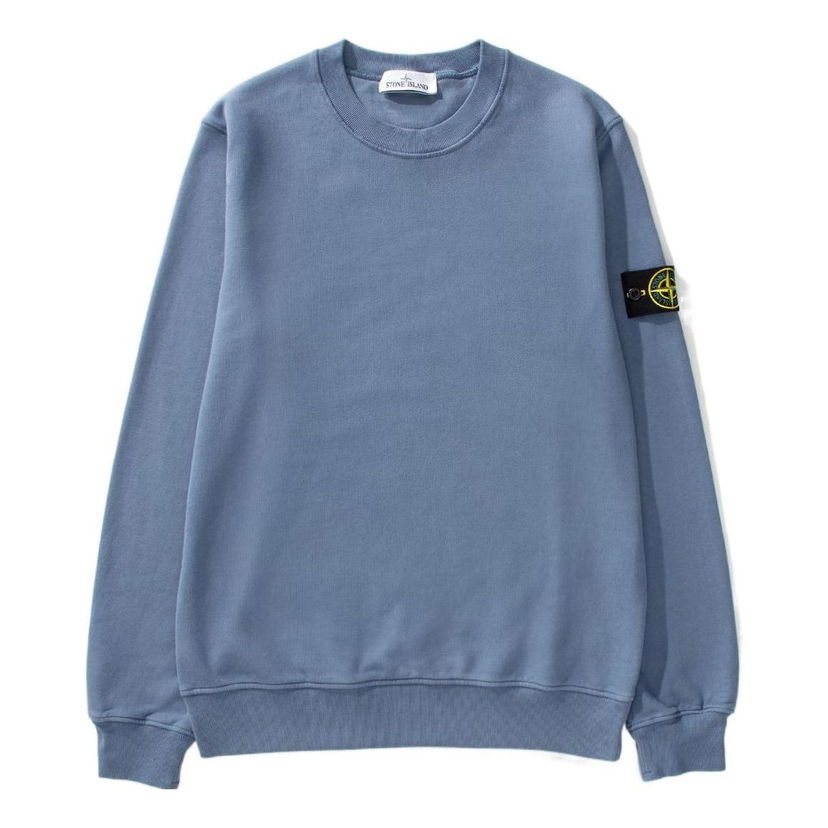 Villapaita Stone Island Garment Dyed Felpa Sweatshirt Sininen | 771563020-V0024