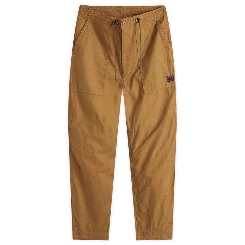 Cargo housut Needles Fatigue String Pant Ruskea | PU240-MOCHA