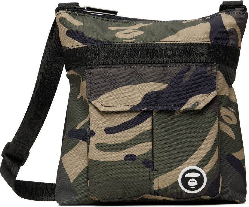 Olkalaukku AAPE by A Bathing Ape AAPE by A Bathing Ape 'AAPE Now' Crossbody Bag Vihreä | AAPBGM5331XAOGRZ