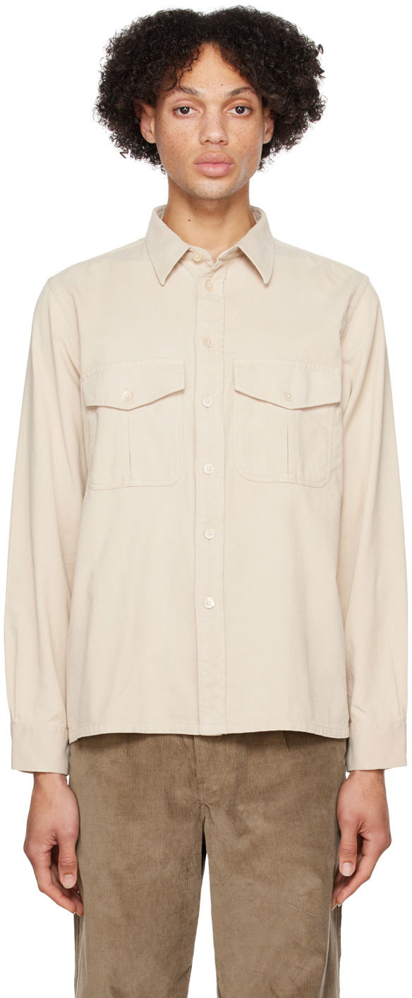 Paita Paul Smith PS Paul Smith Cargo Pocket Shirt Beige | M2R-739X-J21043-60
