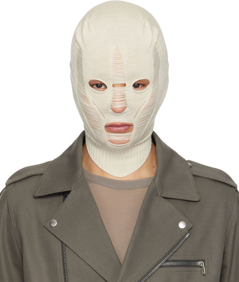Vaatteet Rick Owens Rick Owens Hollywood Skull Balaclava Beige | RR01E5477 KGRIDM