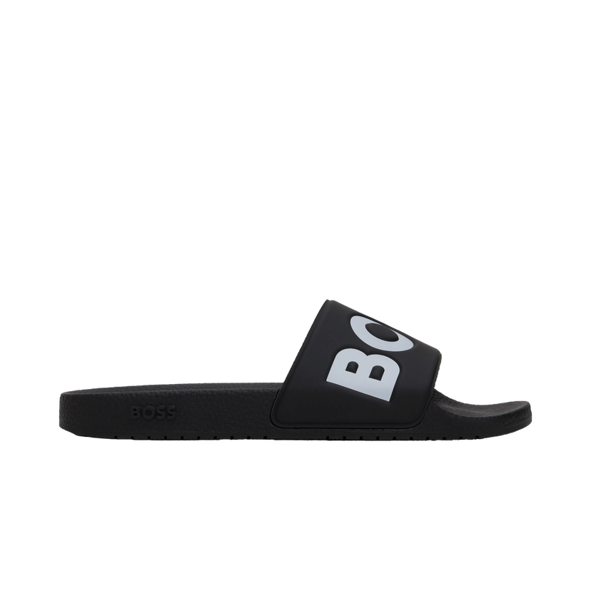 Tennarit ja kengät BOSS Large Logo Detail Pool Slides Musta | 50536835