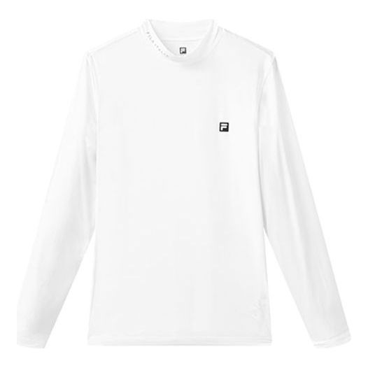 T-paita FILA Athletics Series Slim Fit Long Sleeve Shirt Valkoinen | A11M125201F-WT