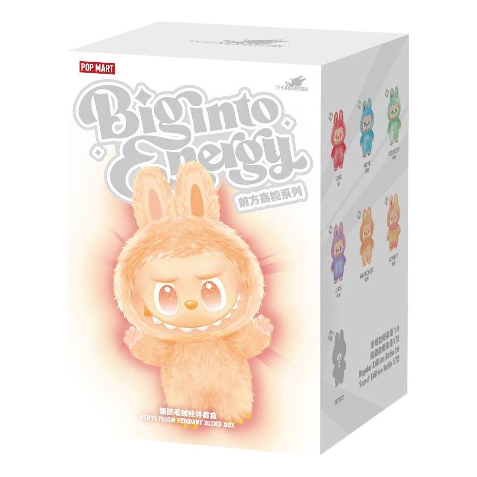 Keräilykelpoinen POP MART Pop Mart The Monsters Labubu Big into Energy Pendant Sealed Case (1 Blind Box) Monivärinen | PPMT-2504-0039-1B, 0