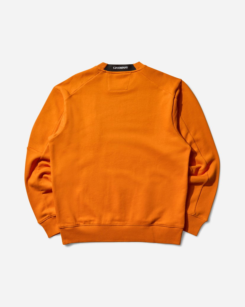 Huppari C.P. Company Diagonal Raised Fleece Crewneck Sweatshirt Oranssi | 19CMSS713A-005086W 434