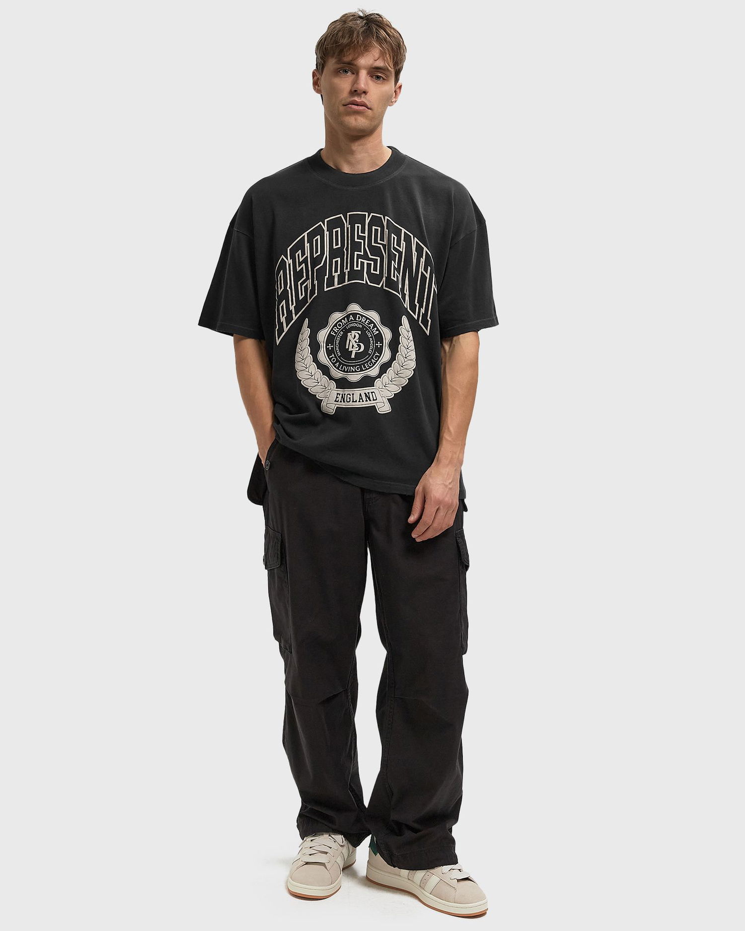 T-paita Represent Clo Legacy Crest England T-Shirt Musta | MLM100170-04, 1