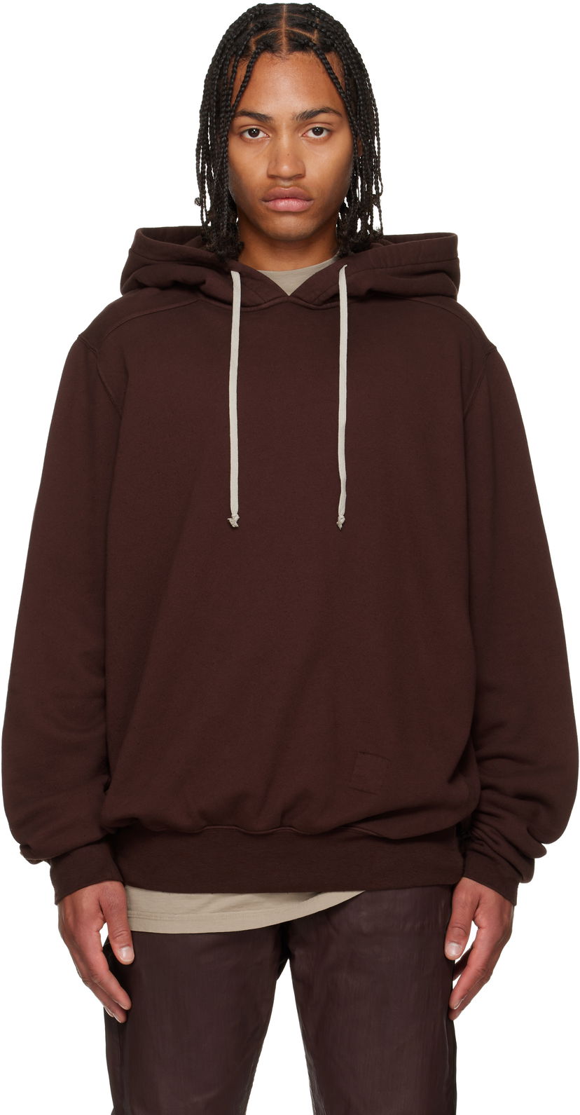 Huppari Rick Owens DRKSHDW Concordians Jumbo Hoodie Ruskea | DU02E7274 RN