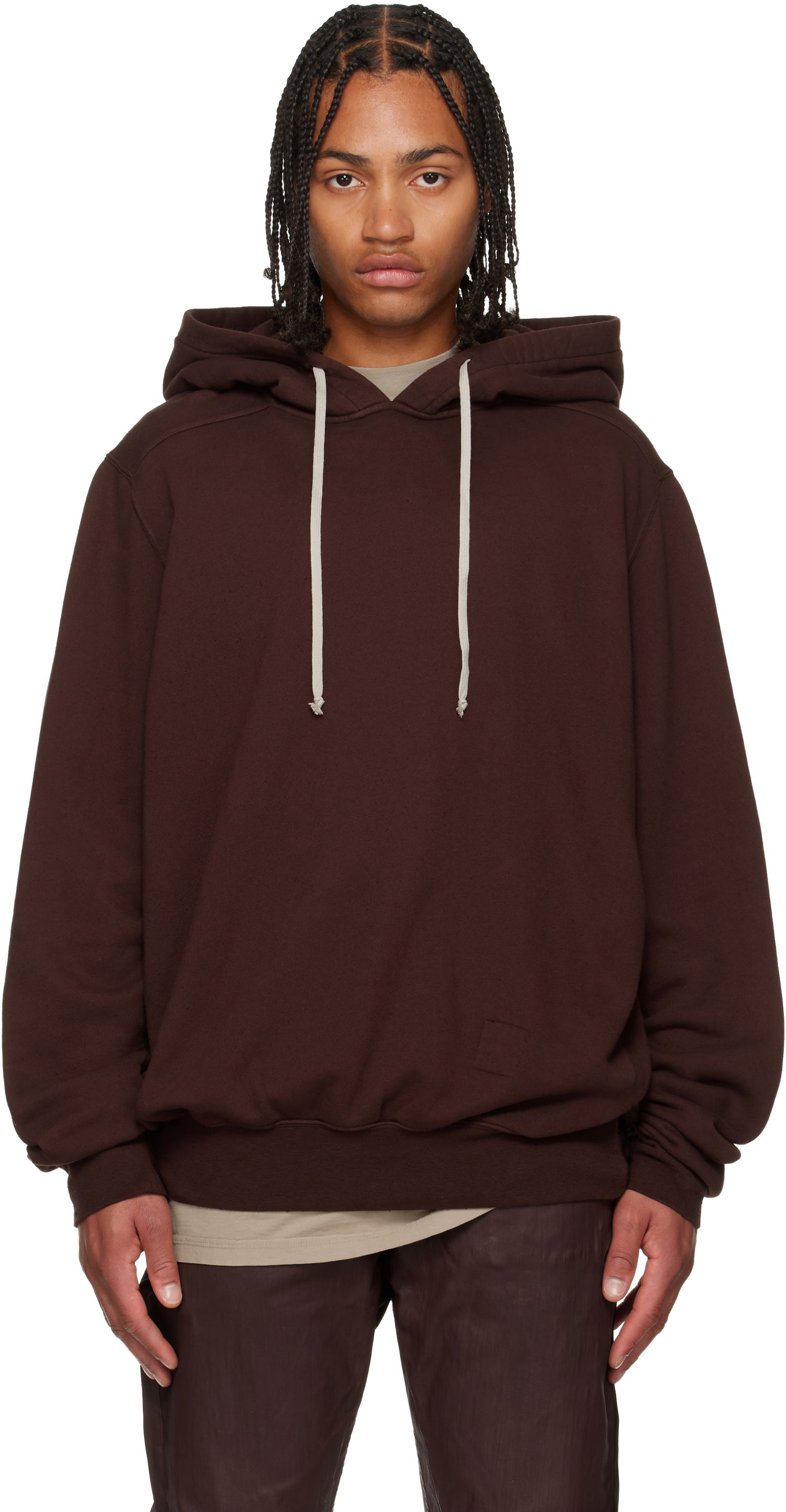 Huppari Rick Owens DRKSHDW Concordians Jumbo Hoodie Ruskea | DU02E7274 RN, 0