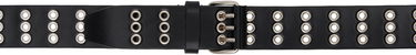 Vyöt Ann Demeulemeester Ann Demeulemeester Ezra Grommet Leather Belt Musta | 2402-U-BE11-LT128-099, 0
