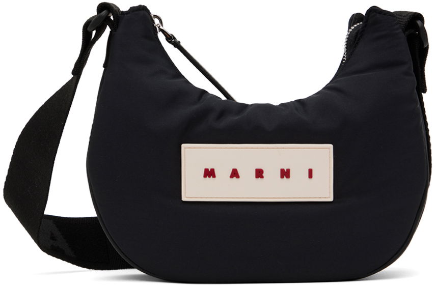 Olkalaukku Marni Polka-Dot Puff Small Bag Musta | SBMP0147U2 P6460, 0