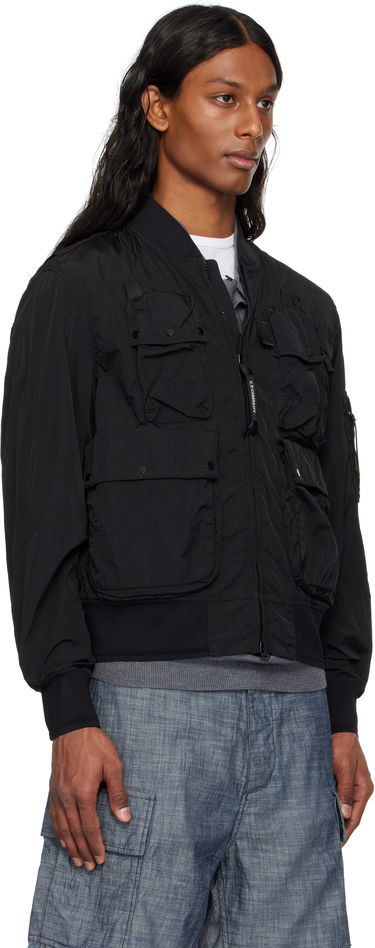 Bomber-takki C.P. Company C.P. Company Chrome-R Multipocket Bomber Jacket Musta | 18CMOW010A-005904G, 1