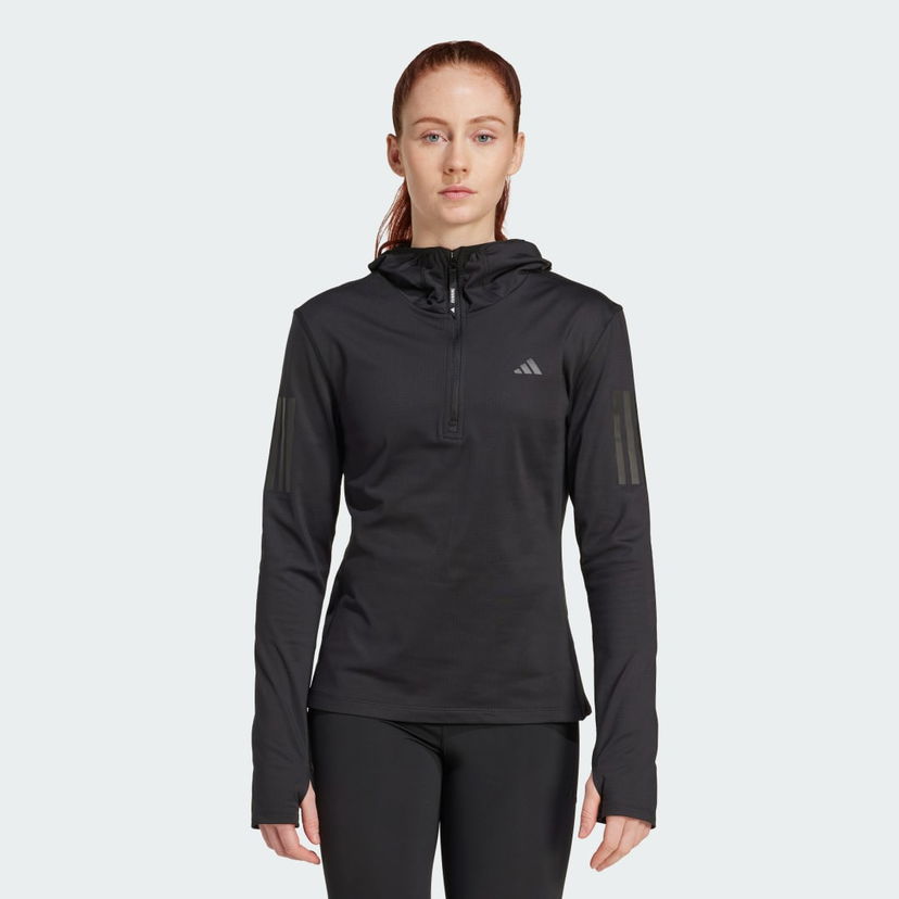 Huppari adidas Performance Own The Run Winterized Hooded Running Jacket Musta | JP3821