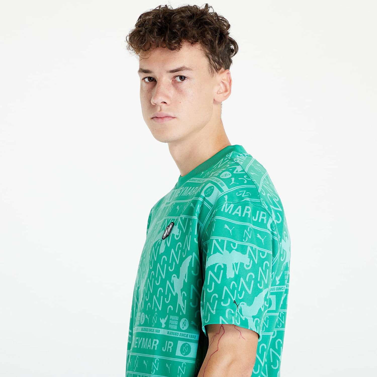 T-paita Puma Neymar Jr x Jacquard Tee Vihreä | 535730 82, 1