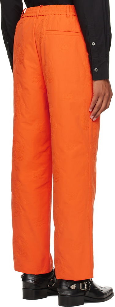 Housut Feng Chen Wang Feng Chen Wang Phoenix Embroidered Trousers Oranssi | FMF14TR27, 2