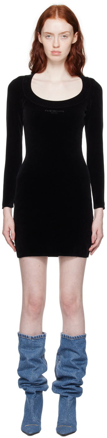 Mekko Alexander Wang Bonded Minidress Musta | 4KC4236001