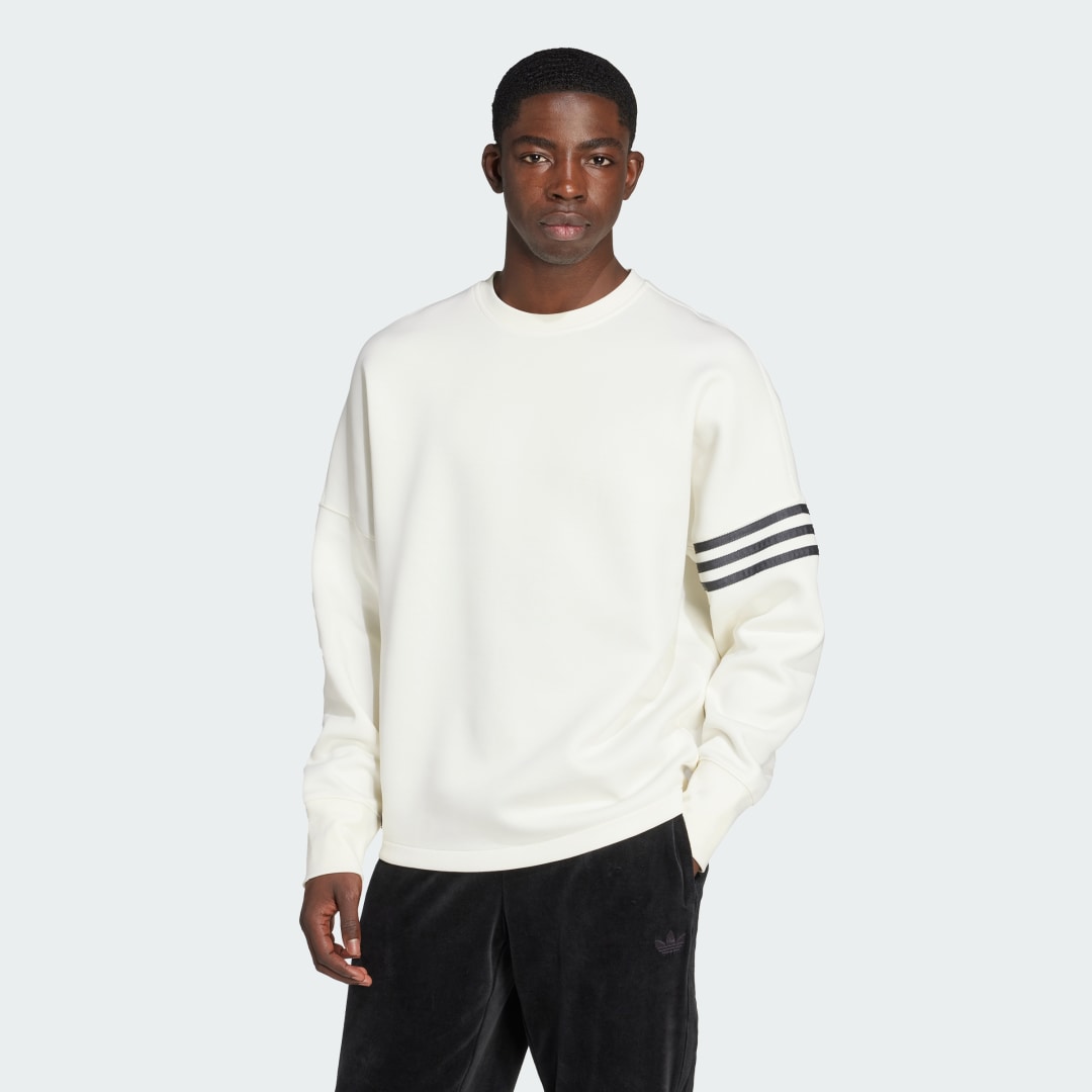 Huppari adidas Performance Neuclassics Oversized Crew Sweatshirt Valkoinen | JW7919, 0