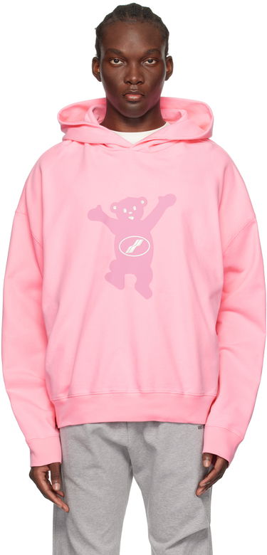 Huppari We11done Teddy Graphic Print Hoodie Vaaleanpunainen | WD-TH3-22-727-U-PK, 0