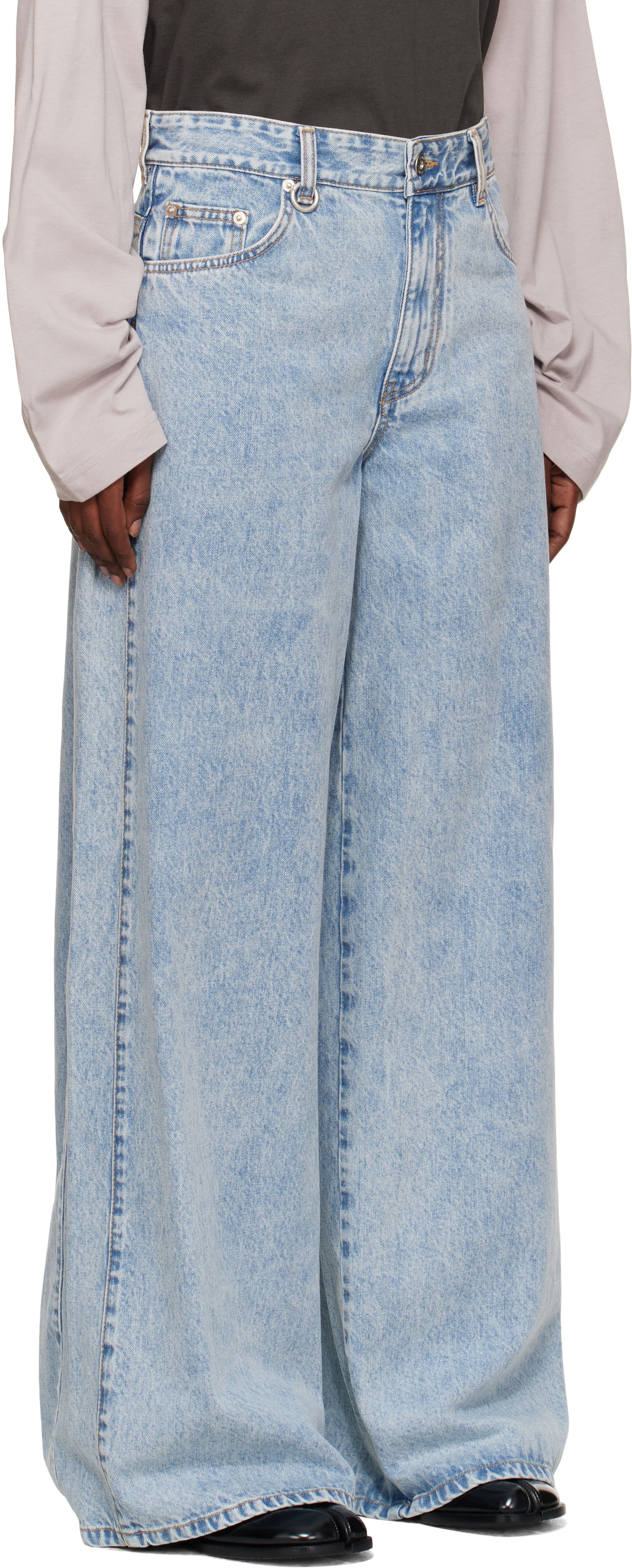 Jeans We11done We11done Oversized Low-Rise Jeans Sininen | WD-DP2-25-337-W-SK, 1