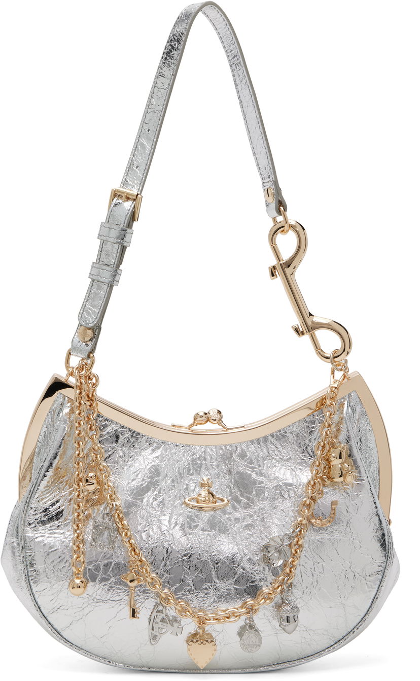 Käsilaukku Vivienne Westwood Vivienne Westwood Charm Frame Bag Metallinen | 4B01000PW-L00AC-