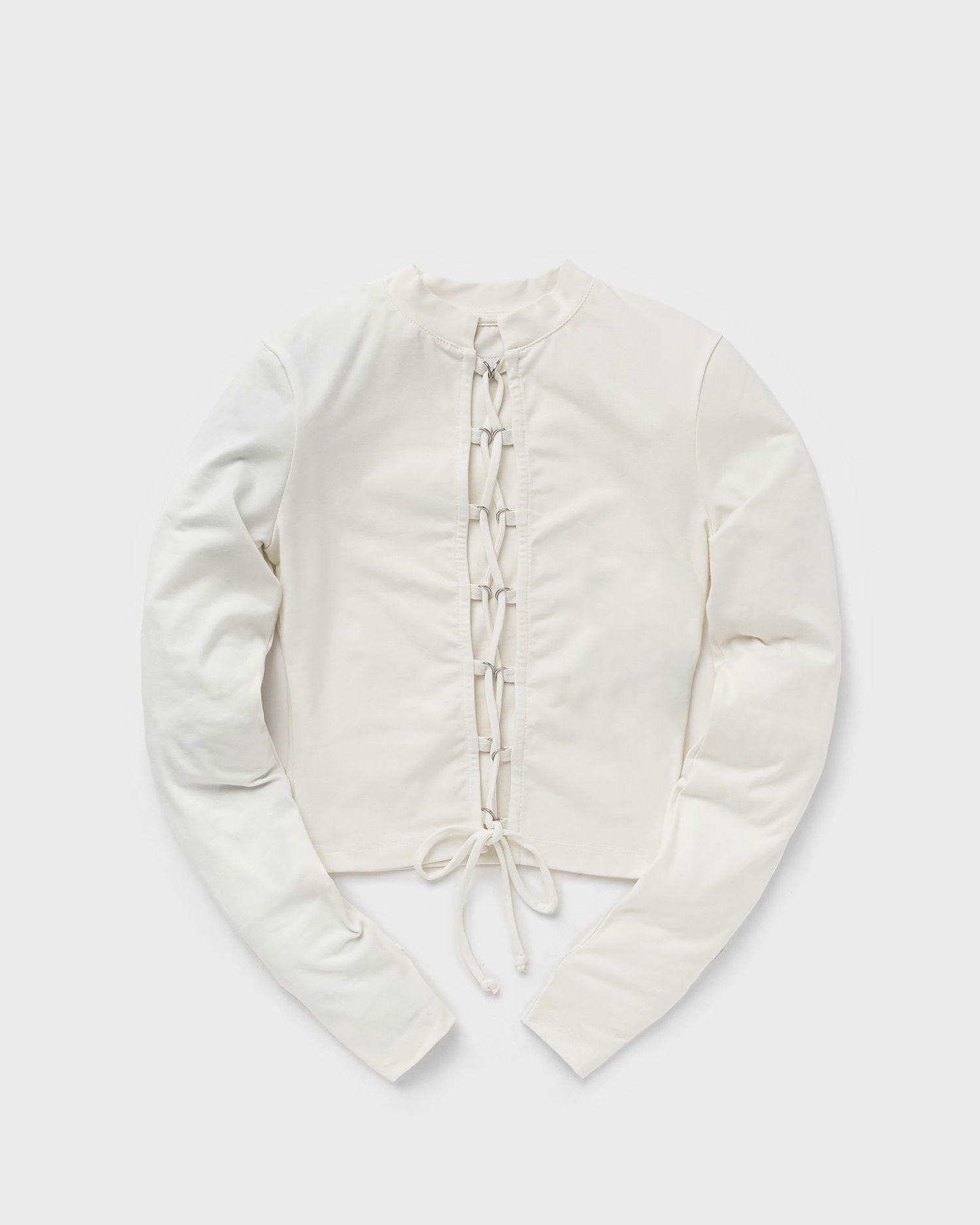 T-paita HERON PRESTON LACE-UP LS TEE Valkoinen | HWAB029F23JER0010400, 0