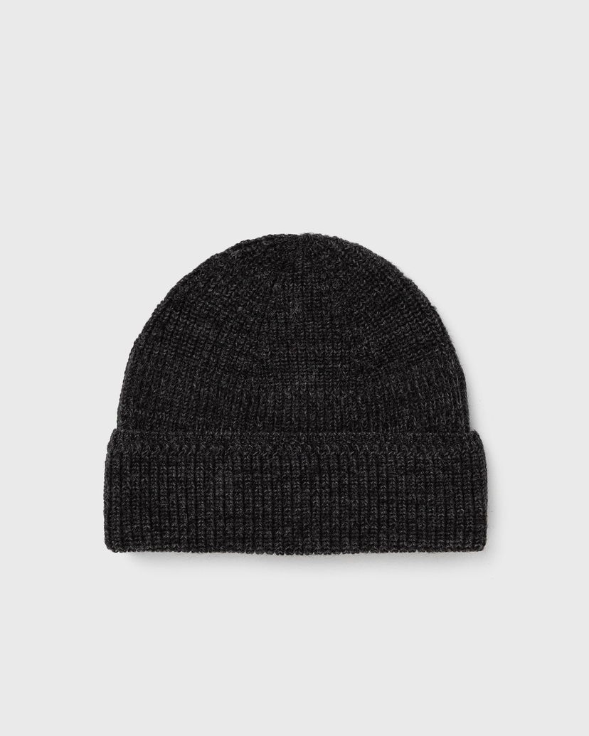 Pipo NORSE PROJECTS Wool Cotton Rib Beanie Musta | N95-0840-1600