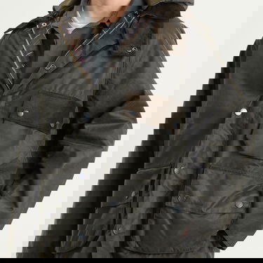 Takki Barbour Heritage + Modified Solway Wax Jacket Size Large Vihreä | MWX2479OL71, 5