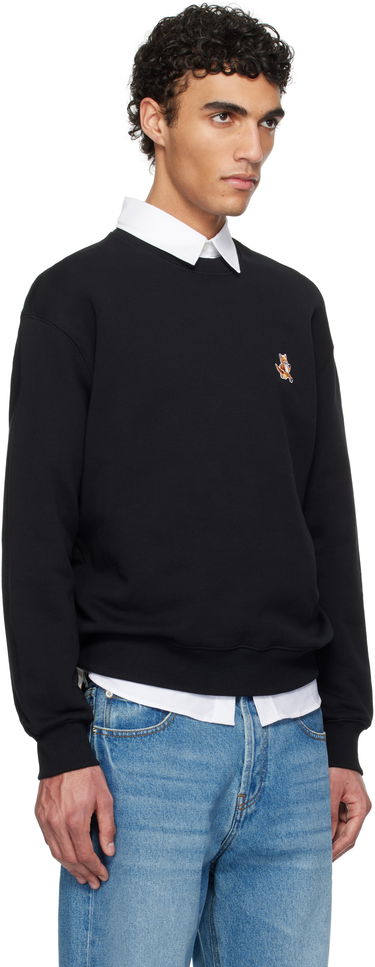 Huppari MAISON KITSUNÉ Maison Kitsuné Speedy Fox Patch Comfort Sweatshirt Tummansininen | MM00313KM0321, 4