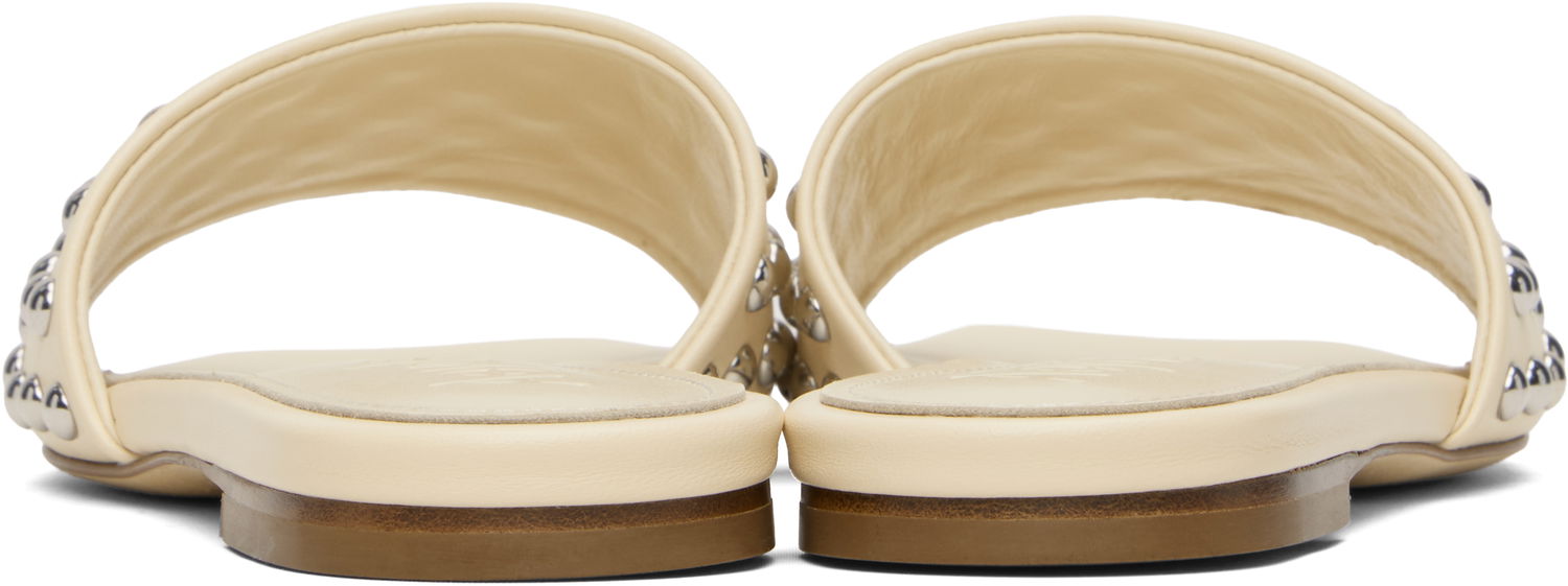 Asusteet Aeyde Aeyde Anna Studded Leather Sandals Beige | A11-FS-BRNS08FL185-SS25-100-007, 1
