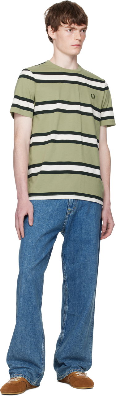 T-paita Fred Perry Fred Perry Bold Stripe T-Shirt Vihreä | M9852, 3